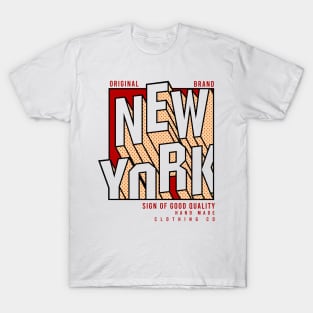 New York Typography retro poster T-Shirt